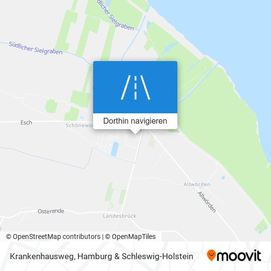 Krankenhausweg Karte