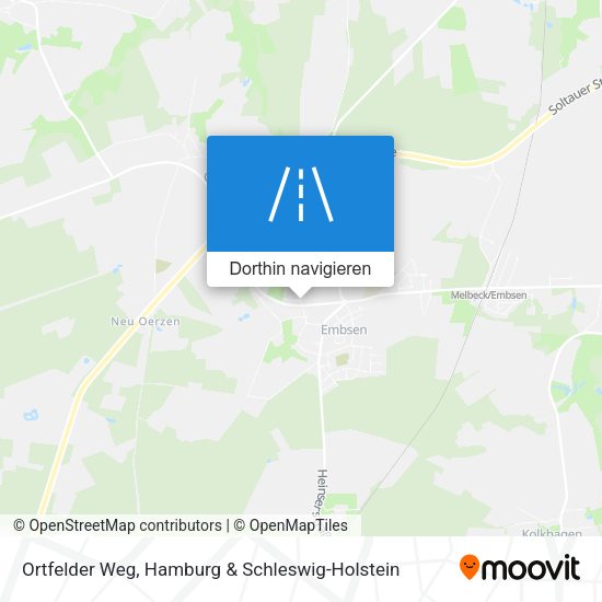 Ortfelder Weg Karte