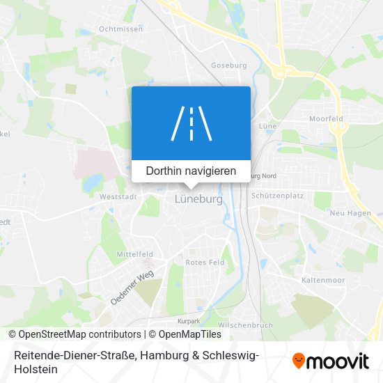 Reitende-Diener-Straße Karte