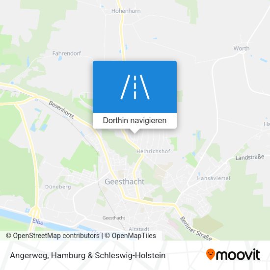 Angerweg Karte