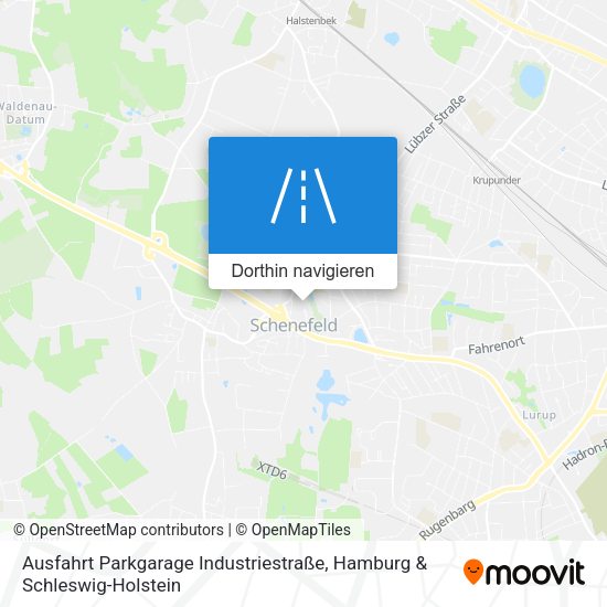 Ausfahrt Parkgarage Industriestraße Karte