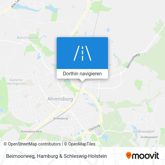 Beimoorweg Karte