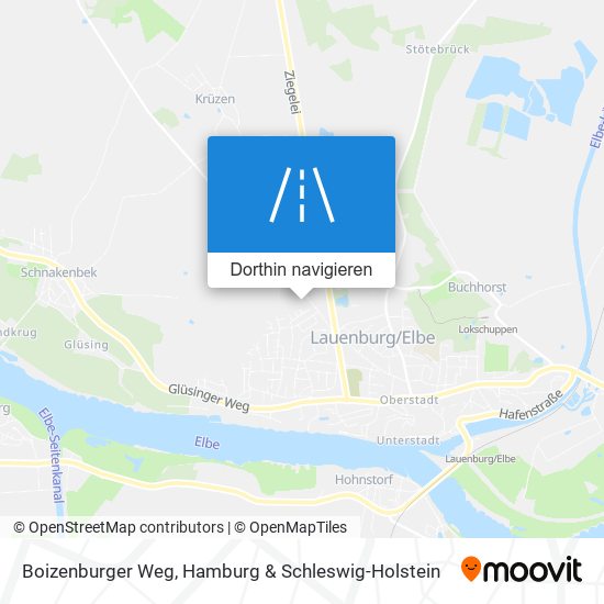 Boizenburger Weg Karte