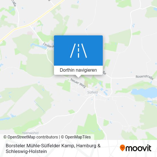 Borsteler Mühle-Sülfelder Kamp Karte