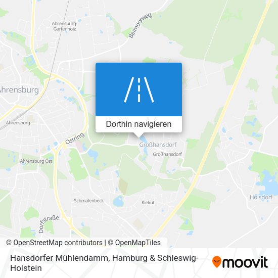 Hansdorfer Mühlendamm Karte