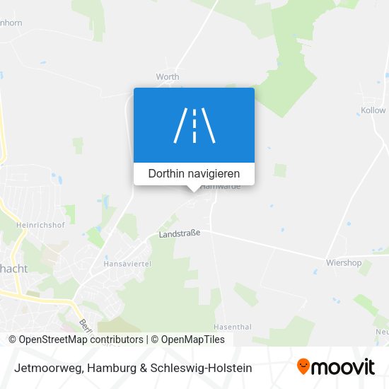 Jetmoorweg Karte