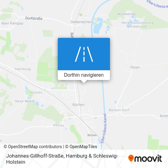 Johannes-Gillhoff-Straße Karte