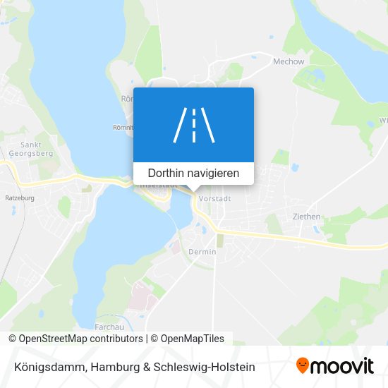 Königsdamm Karte