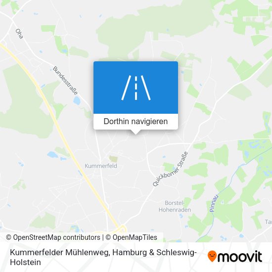 Kummerfelder Mühlenweg Karte