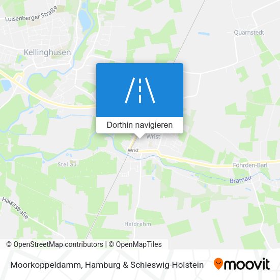 Moorkoppeldamm Karte