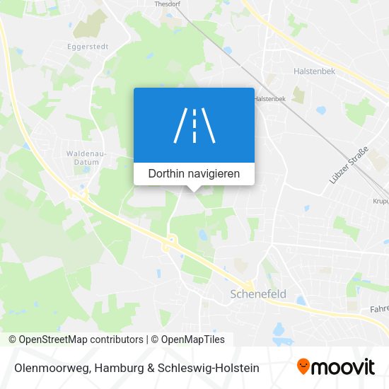 Olenmoorweg Karte