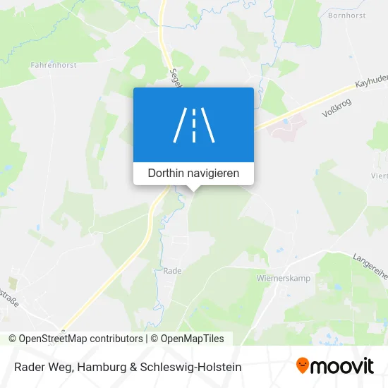 Rader Weg Karte