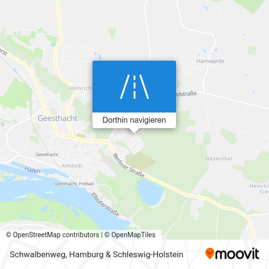 Schwalbenweg Karte