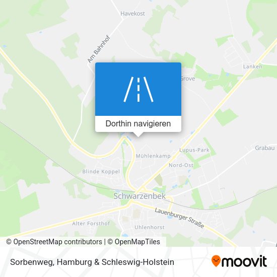 Sorbenweg Karte