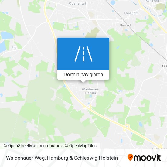 Waldenauer Weg Karte