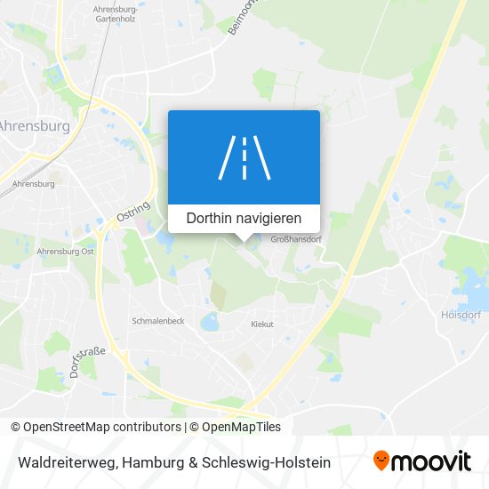 Waldreiterweg Karte