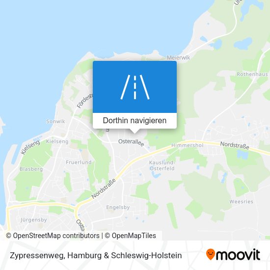 Zypressenweg Karte