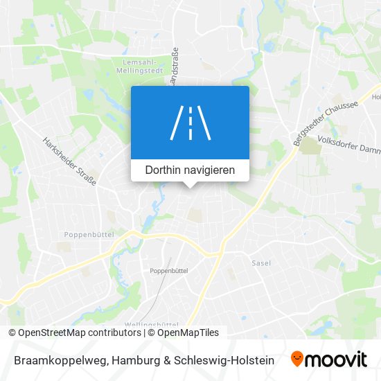 Braamkoppelweg Karte