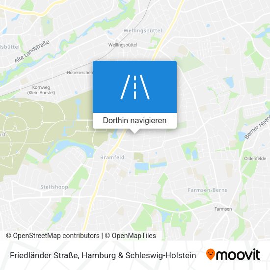 Friedländer Straße Karte