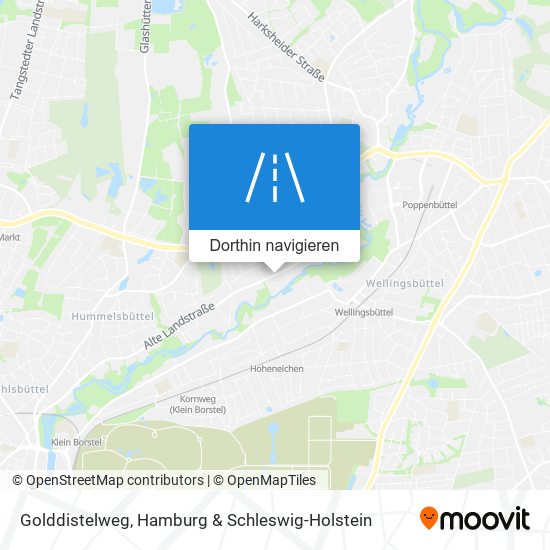 Golddistelweg Karte