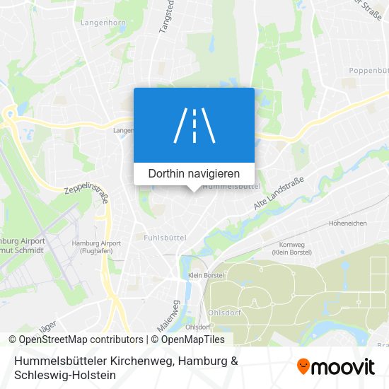 Hummelsbütteler Kirchenweg Karte