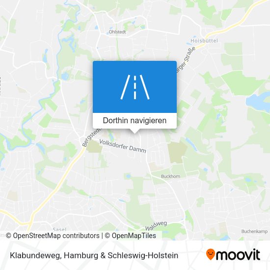 Klabundeweg Karte