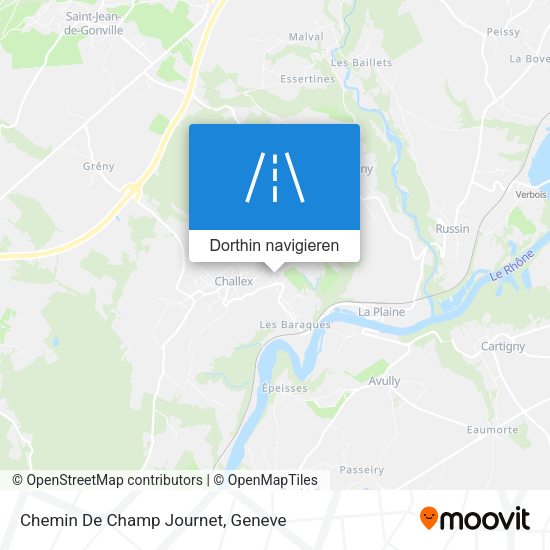 Chemin De Champ Journet Karte
