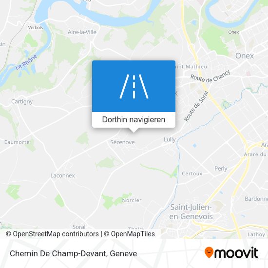 Chemin De Champ-Devant Karte