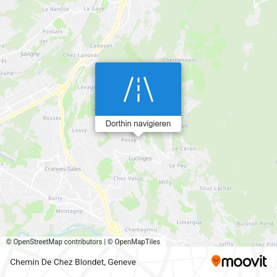 Chemin De Chez Blondet Karte