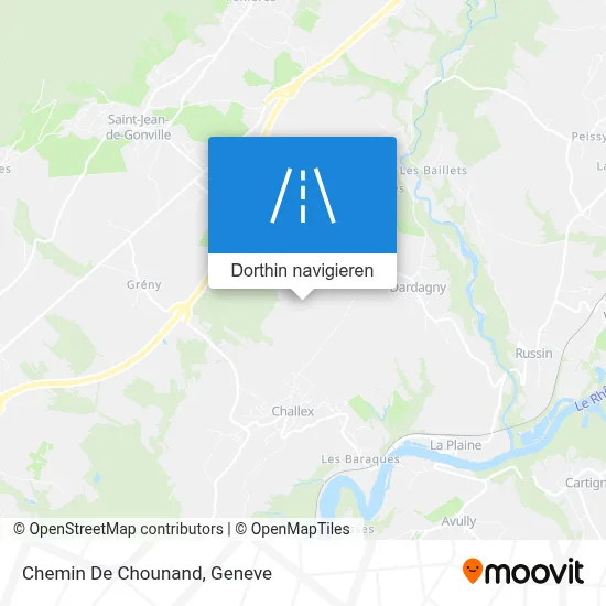 Chemin De Chounand Karte