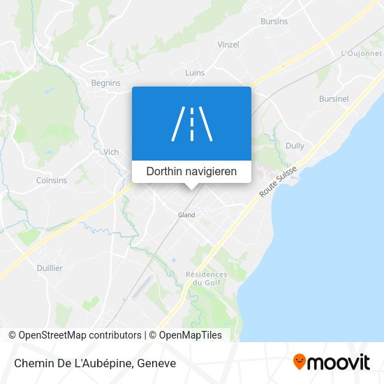 Chemin De L'Aubépine Karte