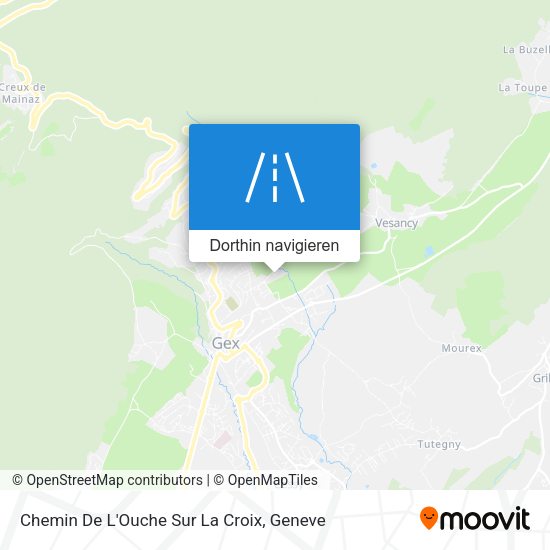 Chemin De L'Ouche Sur La Croix Karte