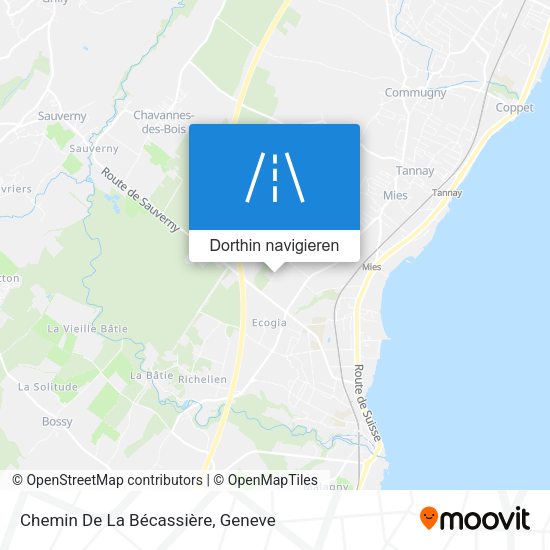 Chemin De La Bécassière Karte