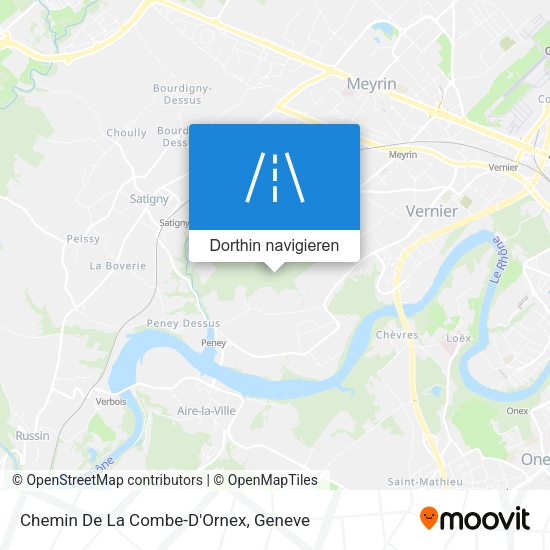 Chemin De La Combe-D'Ornex Karte