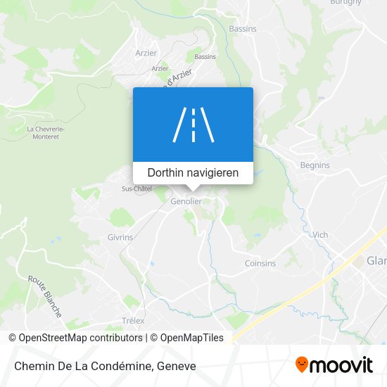Chemin De La Condémine Karte