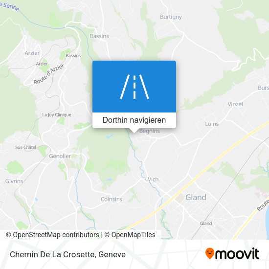 Chemin De La Crosette Karte