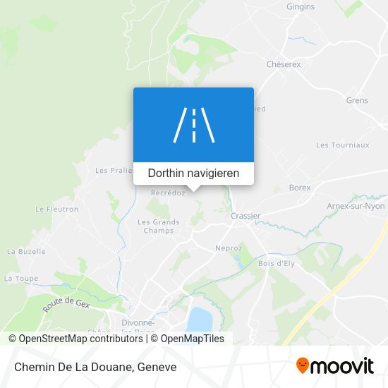 Chemin De La Douane Karte