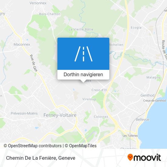 Chemin De La Fenière Karte