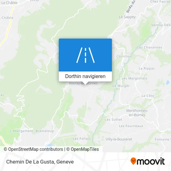 Chemin De La Gusta Karte