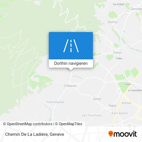 Chemin De La Ladière Karte
