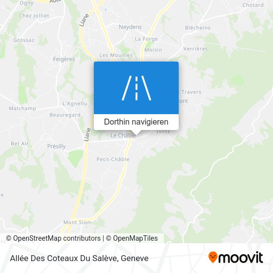 Allée Des Coteaux Du Salève Karte