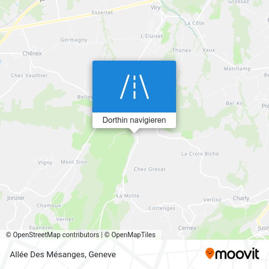Allée Des Mésanges Karte