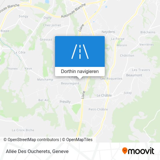 Allée Des Oucherets Karte