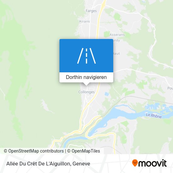 Allée Du Crêt De L'Aiguillon Karte