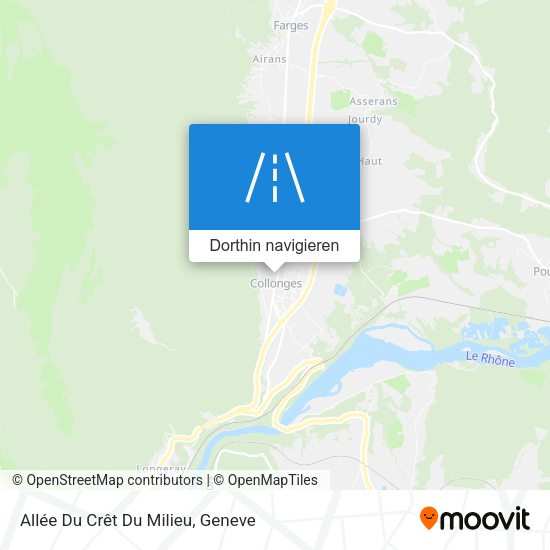 Allée Du Crêt Du Milieu Karte