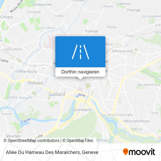 Allée Du Hameau Des Maraîchers Karte
