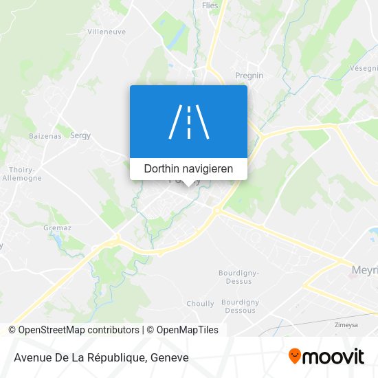 Avenue De La République Karte