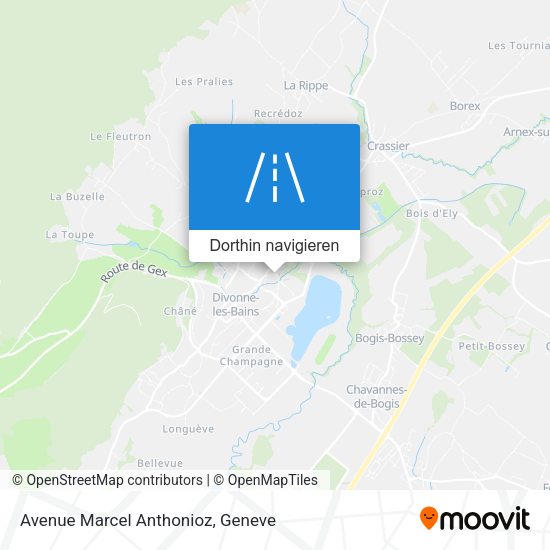 Avenue Marcel Anthonioz Karte