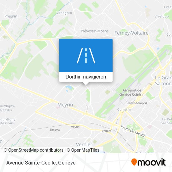 Avenue Sainte-Cécile Karte