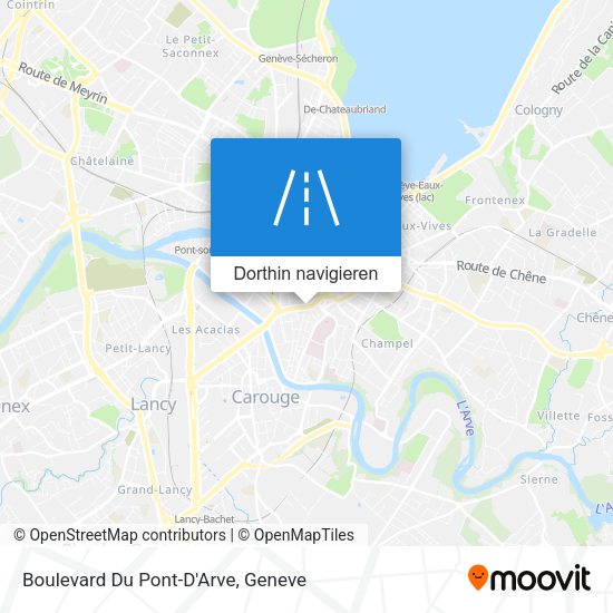 Boulevard Du Pont-D'Arve Karte